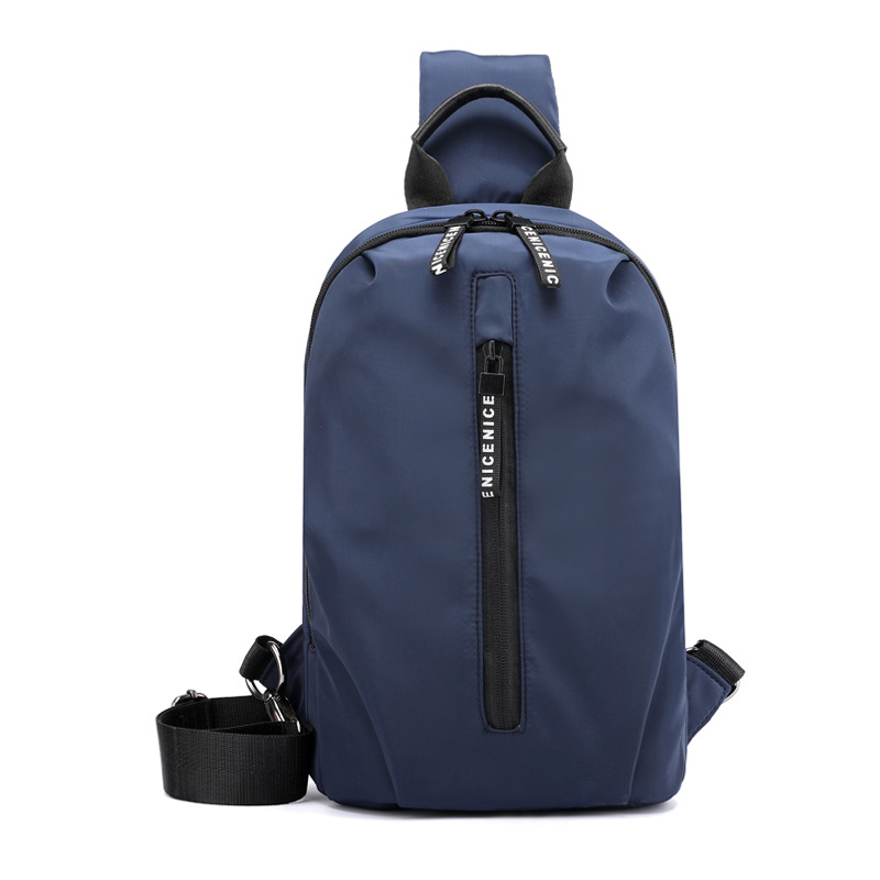 Nueva bolsa de pecho de los hombres de moda bolsa de pecho de los hombres ocasionales coreanos bolsa de hombro de tela Oxford urbano bolsa de pecho para la generación de cabello