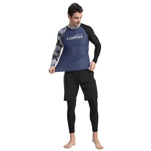 LCDRMSY/Long Chen New Jellyfish Suit Diving Suit Men's Long Sleeve Sunscreen Beach Surfing Snorkeling Suit Jellyfish Clothing