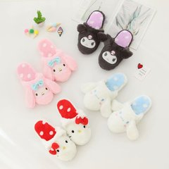 Wholesale cute cartoon autumn and winter little devil Kurome home cotton slippers dormitory girls indoor floor slippers