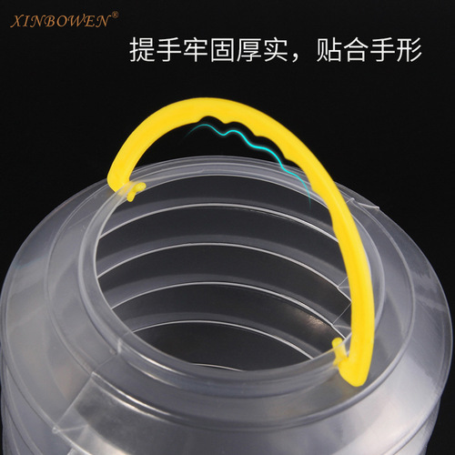 Plastic portable pen washer retractable folding large and small transparent multi-purpose compressed portable pen washer barrel wholesale