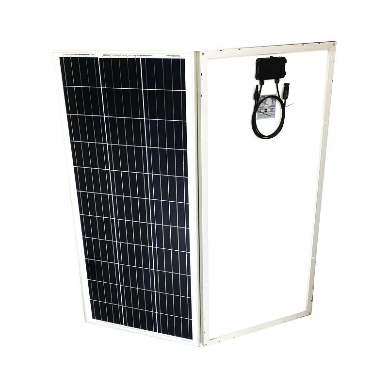 Panel solar policristalino de alta eficiencia de 100W y 18V, sistema de generación de energía, luz de calle con monitorización de carga de 12V.