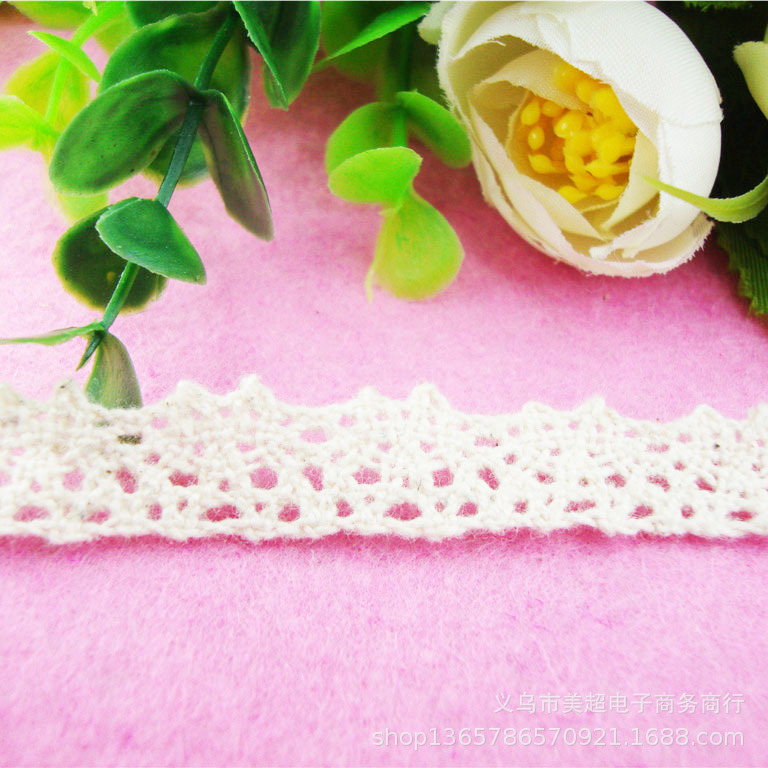 精美棉线刺绣机织蕾丝花边 手工童装袜子家纺DIY洛丽塔家纺辅料