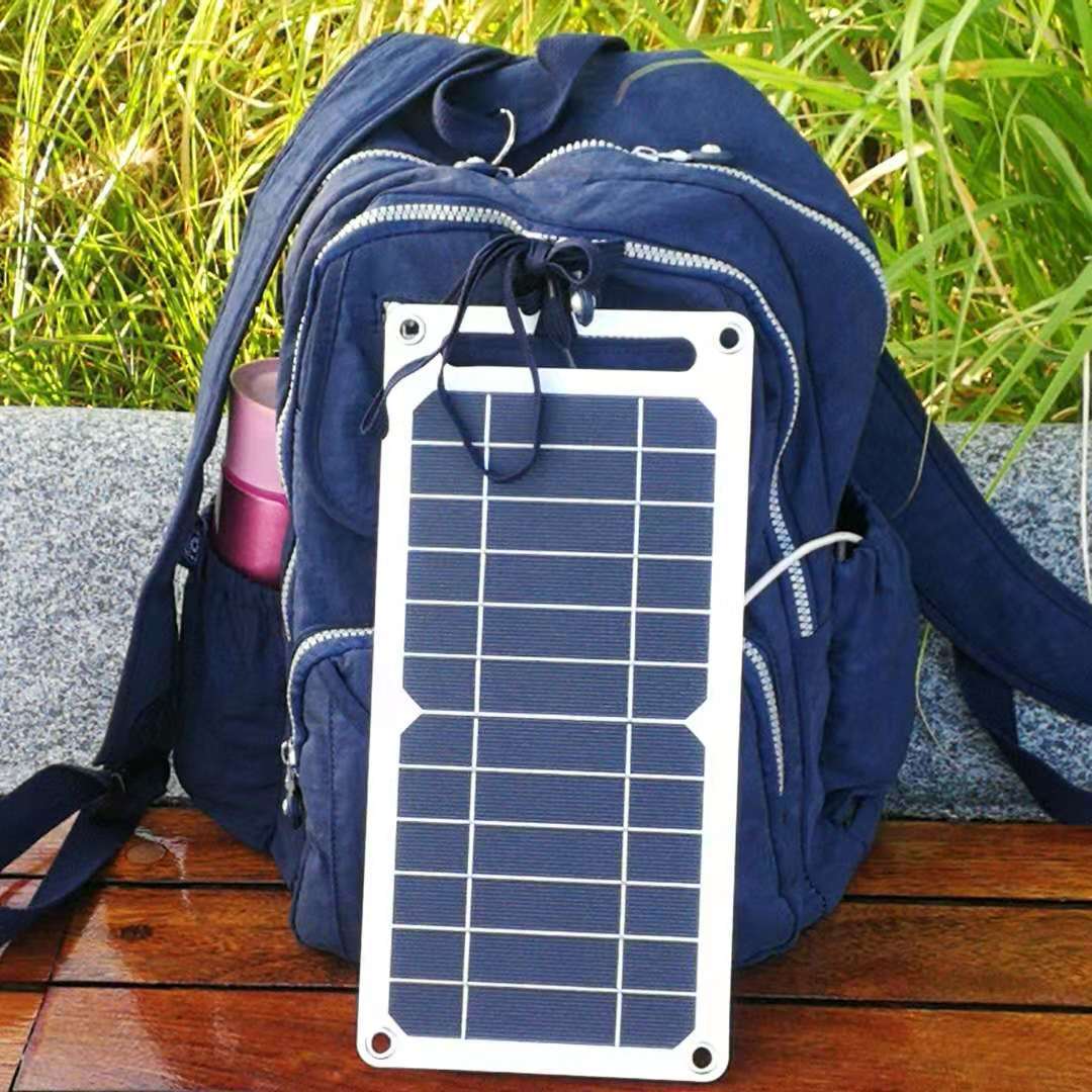 6W小型便携太阳能电池板光伏板充电系统手机户外应急充电源