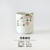 Nishida Muyu Impression Sakura Series straight body cup Japanese high -temperature glaze colorful ceramic tableware