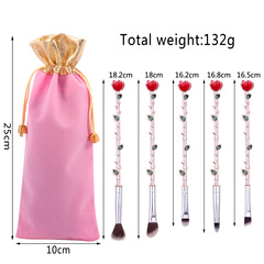 米迪狐 玫瑰花化妝套刷工具小王子周邊美女與野獸 情人節禮物