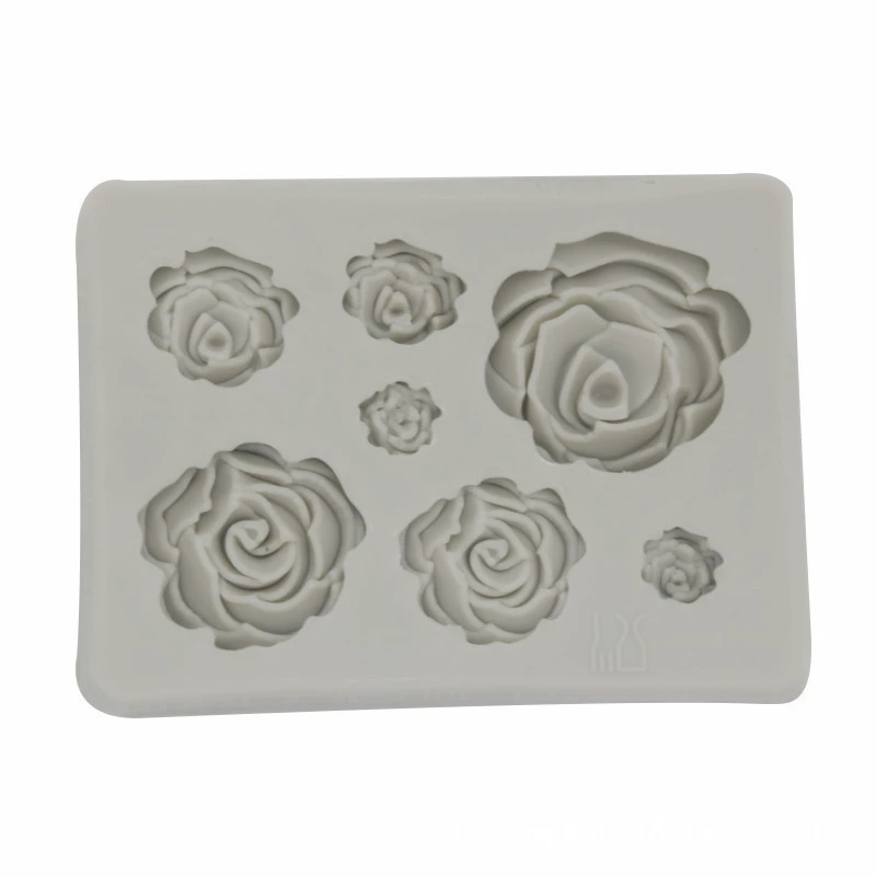  handmade soap, acrylic fondant, decorations contains rose, silicone mold, 3D, flowered