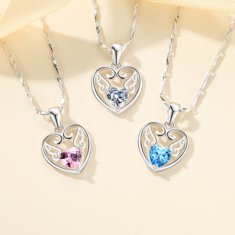 Plata pura 999 collar de plata esterlina las mujeres un ciervo tiene su clavícula joyería regalo vacaciones amor colgante al por mayor