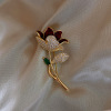 Brooch from pearl, classic suit jacket, protective underware, fashionable pin lapel pin, flowered