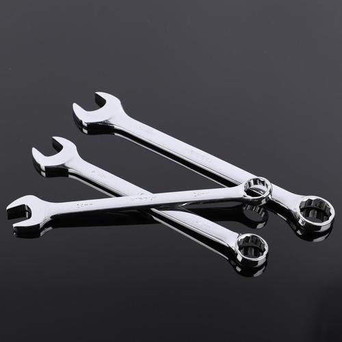 Opening plum two-use wrench 45 steel mirror face plum opening manual two-use wrench chrome-plated two-use wrench 