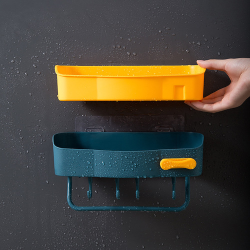 Traceless punch-free bathroom bathroom storage rack toilet bathroom wall-mounted storage rack kitchen wall storage rack