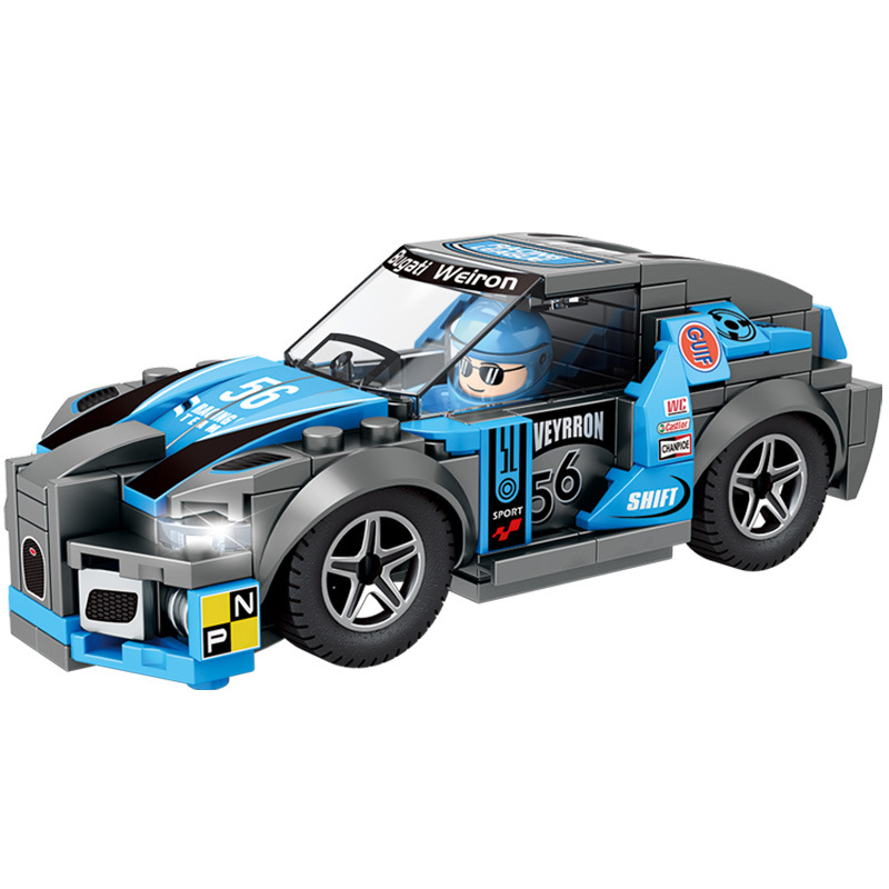 小さいおもちゃの自動車は子供の小学生の6-12歳の男の子の小さい粒子の積み木の小さい箱を詰めてレゴに対応します。