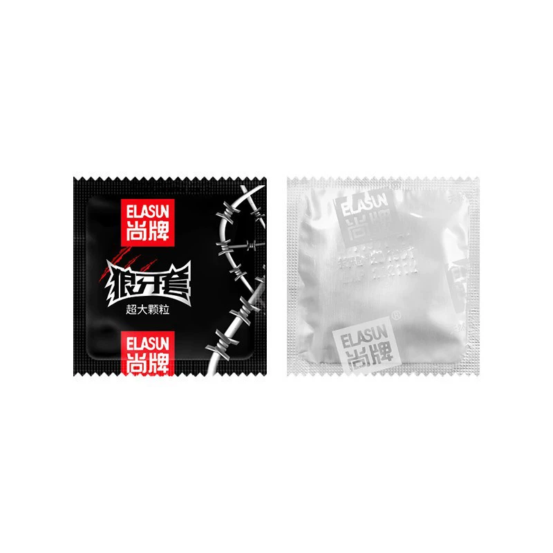 Shangpai 3D зуб волка набор для мужчин с condom прокол трехмерный крупные частицы презерватив 10 установок половых актов