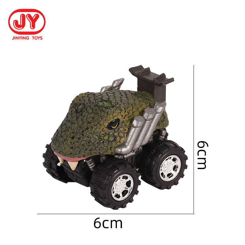 Nueva simulación transfronteriza modelo de animal salvaje mini inercia Tire hacia atrás coche juguete para niños Tire hacia atrás coche niño juguete