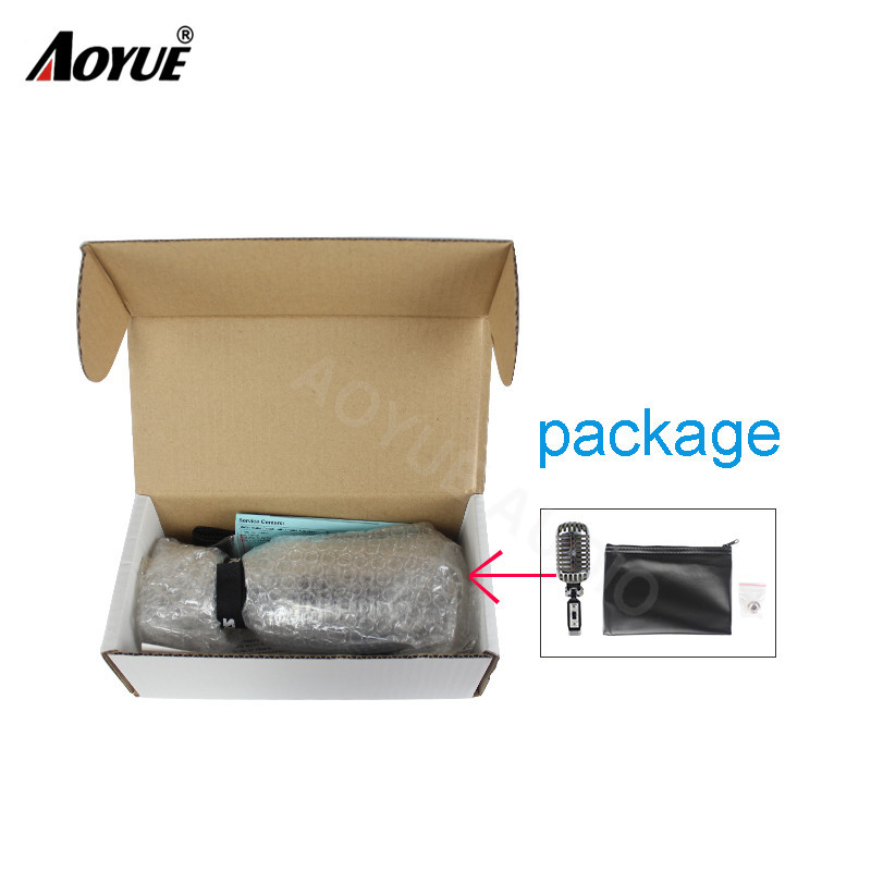 55 retro clásico aspecto icónico personalizado grabación vocal micrófono con cable