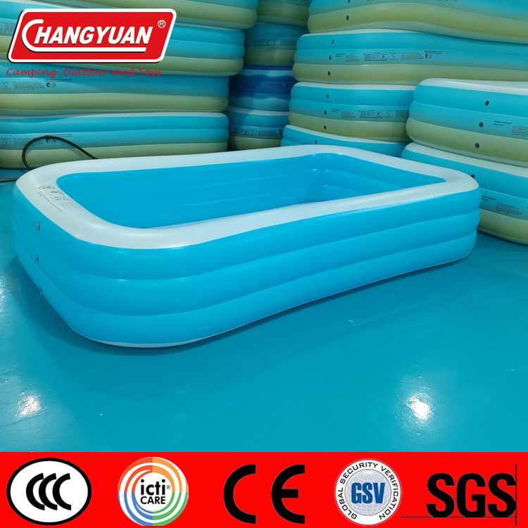 inflatable square swimming pool PVC for bath play in water