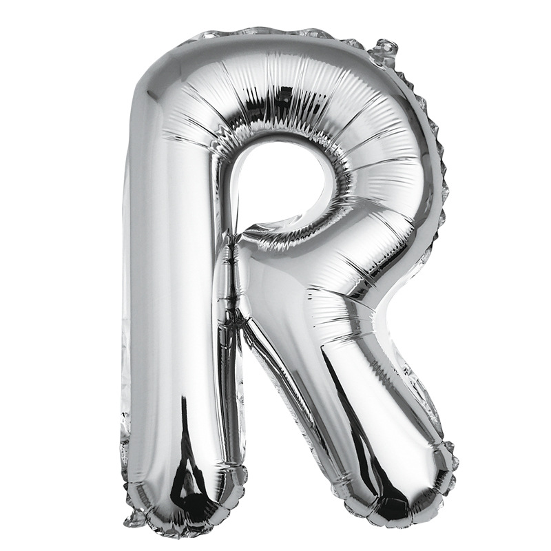 En stock carta globo de aluminio 18 pulgadas cuerpo de grasa fiesta de cumpleaños globo de aluminio lugar diseño de papel de aluminio globo caliente venta