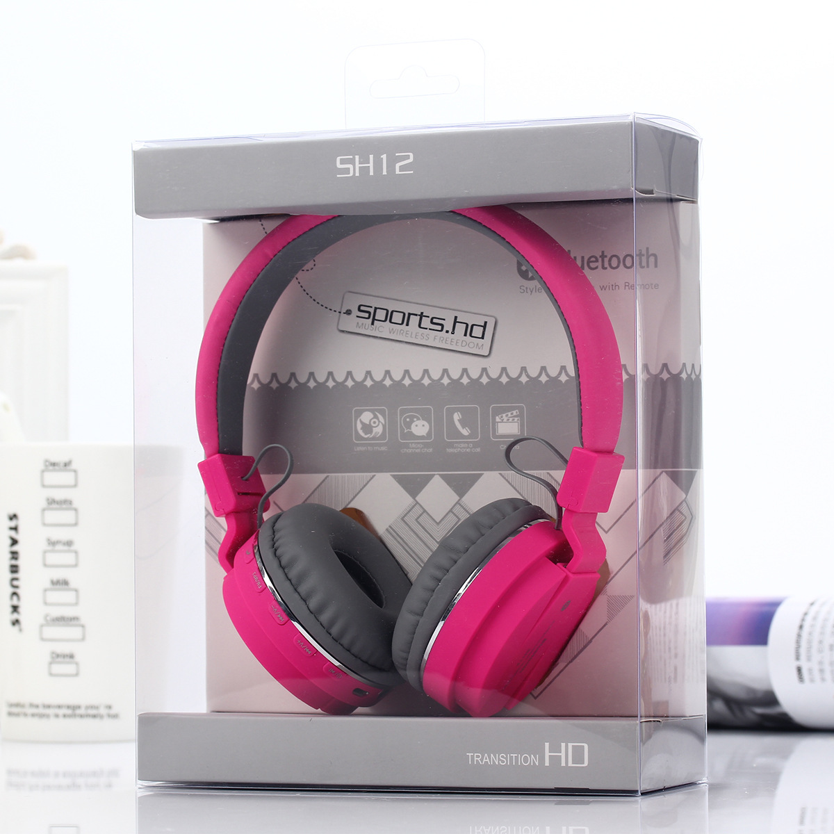 Auriculares Bluetooth 5,0 ventas directas de fábrica nuevo SH12 auriculares deportes tarjeta plegable auriculares inalámbricos Bluetooth