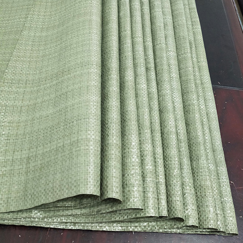 Factory green plastic woven bags for chemical building materials waste bags packing snake skin bags gunny sacks flood control woven bags
