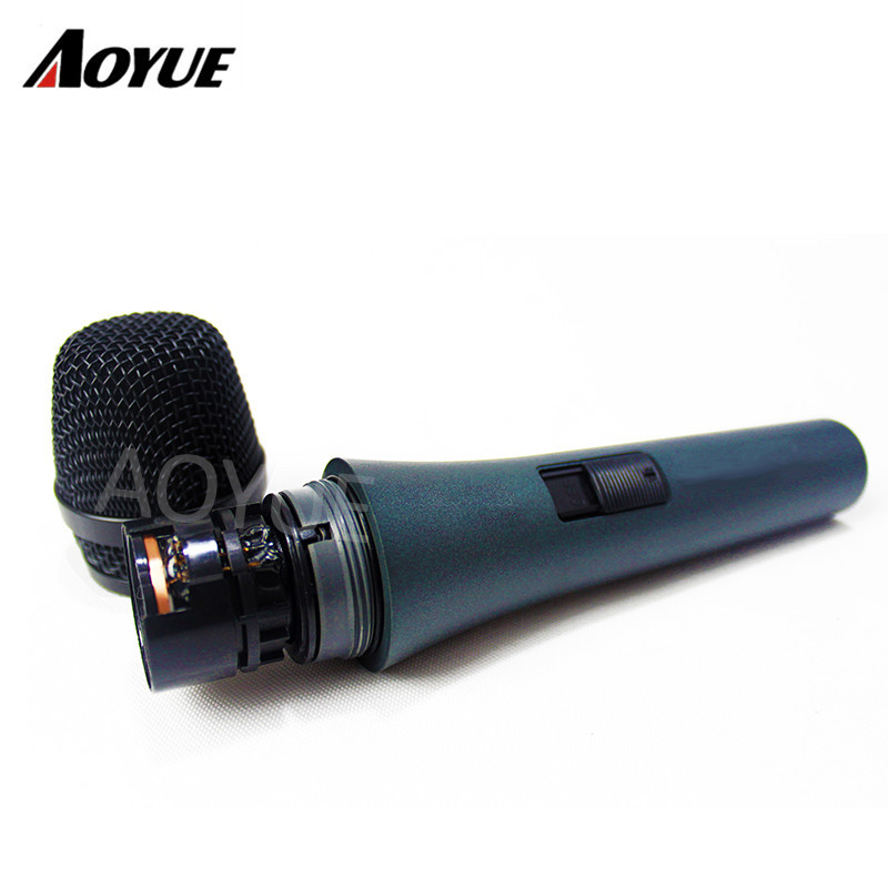 Directo de fábrica micrófono con cable profesional de karaoke en casa equipo etapa de grabación de la bobina móvil de metal micrófono con cable