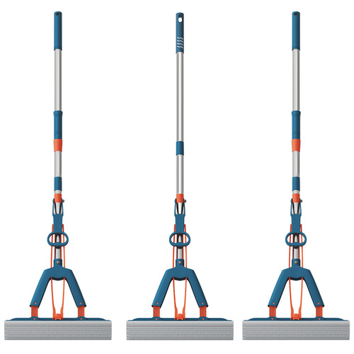 Sponge mop head squeezes water and hands-free mopping collodion household water-absorbent mop cloth lazy large size net