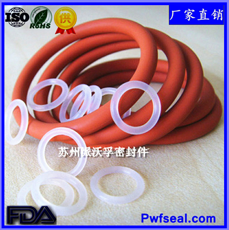 供应红色硅胶圈 O型圈 硅胶密封圈 防水橡胶圈