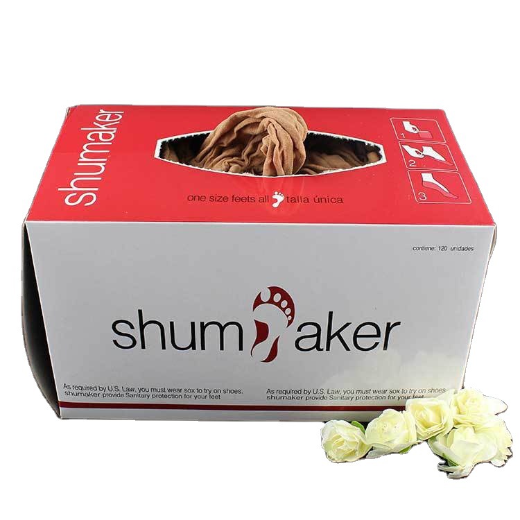 Calcetines de comercio exterior desechables medias cortas elásticas medias de color de piel 36/60/72 pares en caja centro comercial zapatos de prueba Calcetines