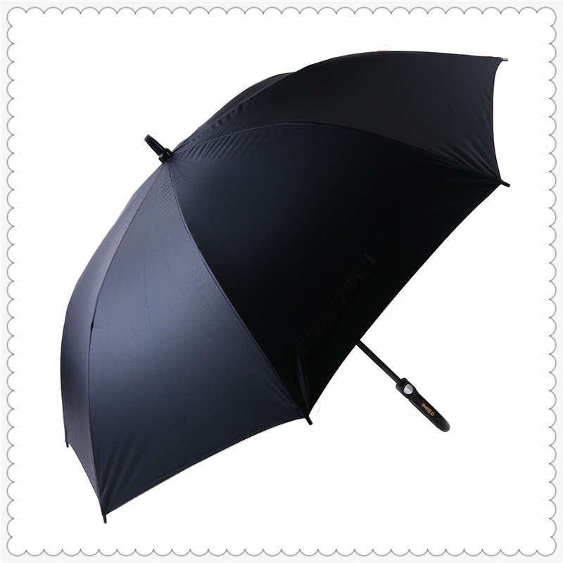Business long handle straight umbrella manufacturers gift advertising umbrella 60*8k double bone crutch umbrella wholesale