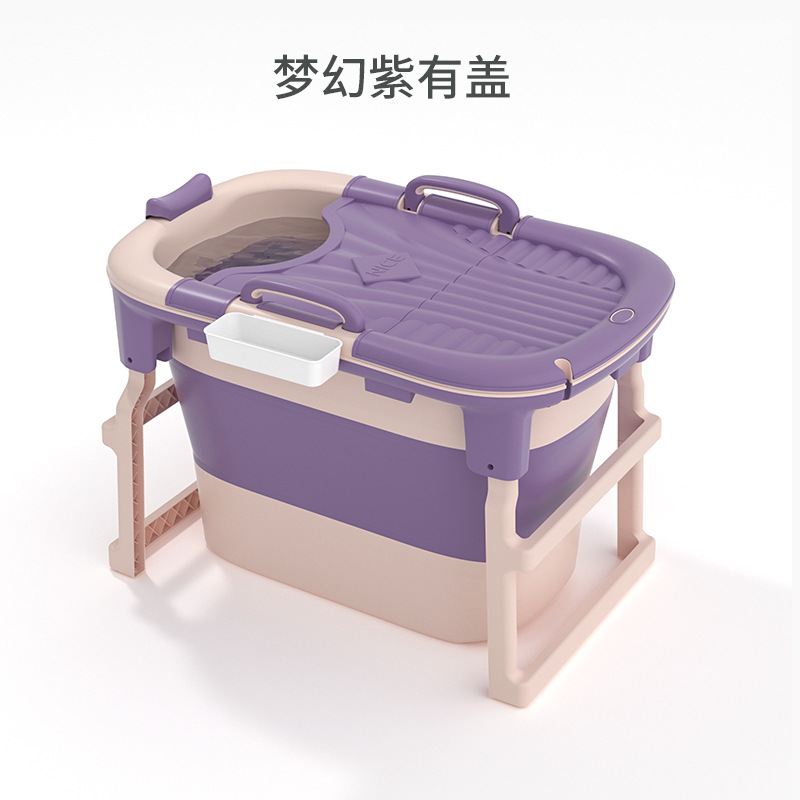 FUENTE fabricante Cubo de baño plegable adulto Cubo de baño engrosada bañera hogar niños Cubo de baño bebé piscina