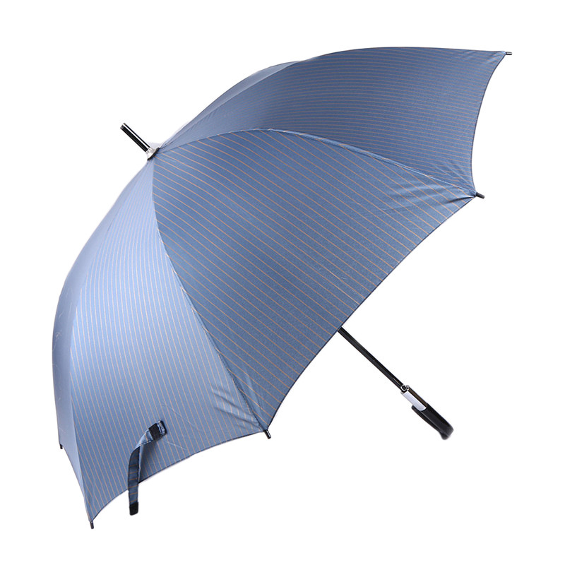 Men's simple straight rod business umbrella fashion business striped umbrella manufacturers supply increased reinforcement long handle umbrella
