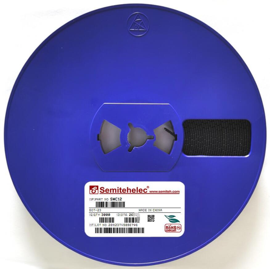 SMC12 ESD/TVS保护管 SOT-23 SEMITEH 全新原装正品