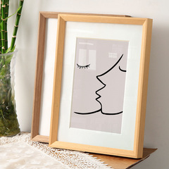 實木相框掛牆簡約裝飾畫框24 30寸36 4K外框裝裱畫框定定A4A3