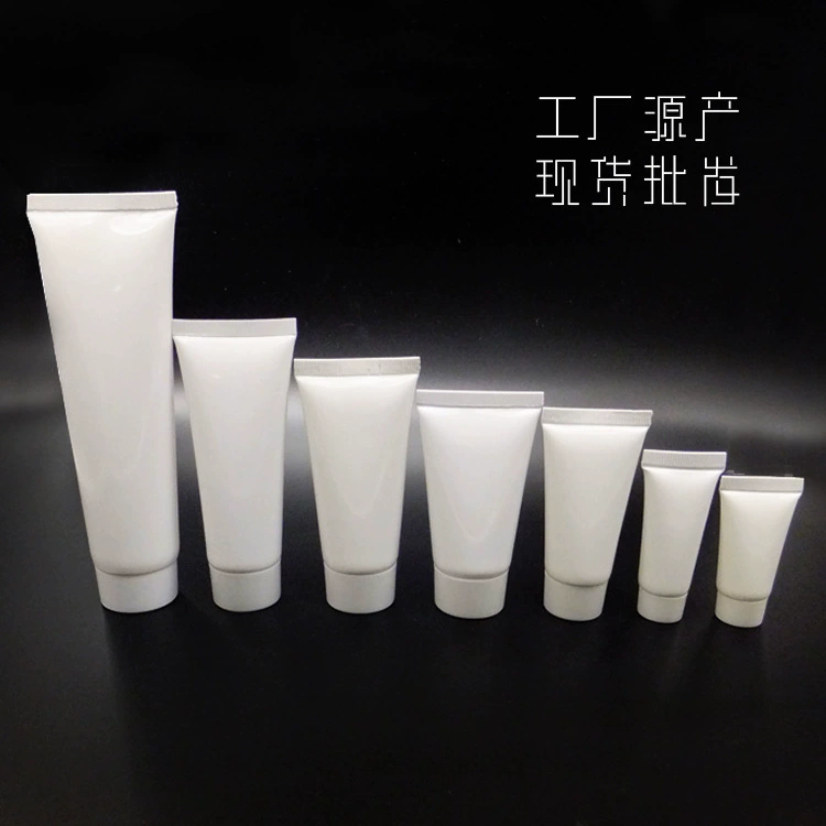 Белый косметический шланг, бутылка для шампуня, крем для рук, упаковочная бутылка, 100, печатная на заказ графика с логотипом