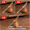 Metal modern retro Chinese hairpin for elderly, hairgrip, simple and elegant design, wholesale