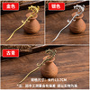 Metal modern retro Chinese hairpin for elderly, hairgrip, simple and elegant design, wholesale