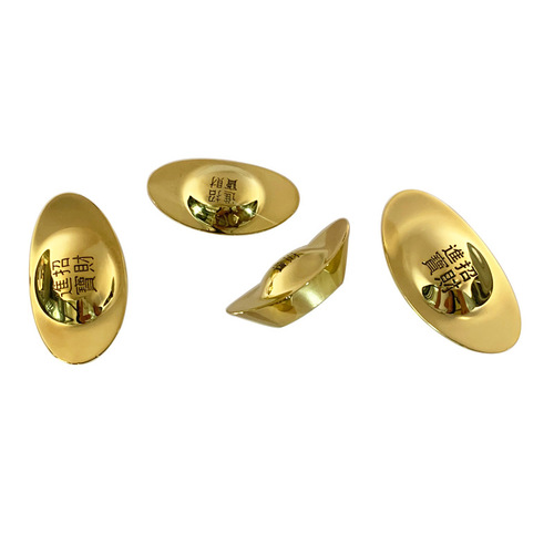 Wholesale solid copper ingots, gold ingots, brass ingots, handicrafts, home crafts