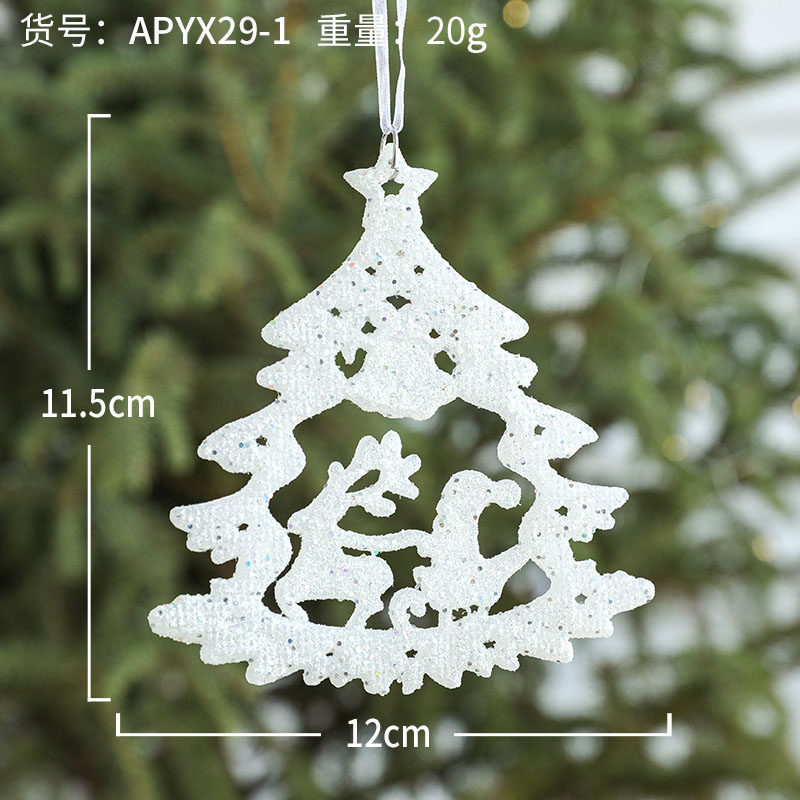 Colgante de árbol hueco Blanco/pieza/20g