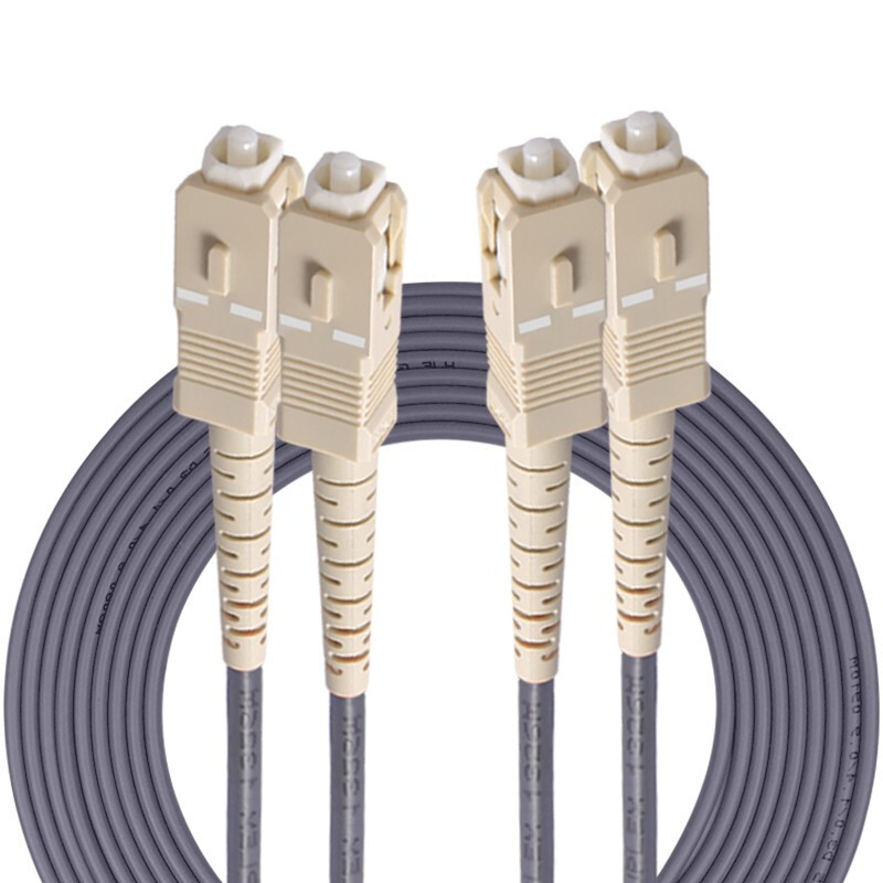 厂家供应铠装多模双芯光纤跳线 SC-SC铠装多模尾纤 可按要求制
