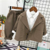 Spring children's classic suit jacket for boys, dress, set, trend of season, wholesale