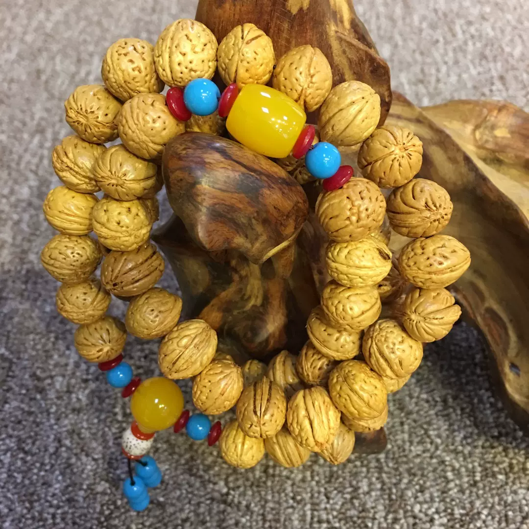 直播带货货源福利小桃核蟠桃菩提子配饰原籽时尚佛珠手串手链