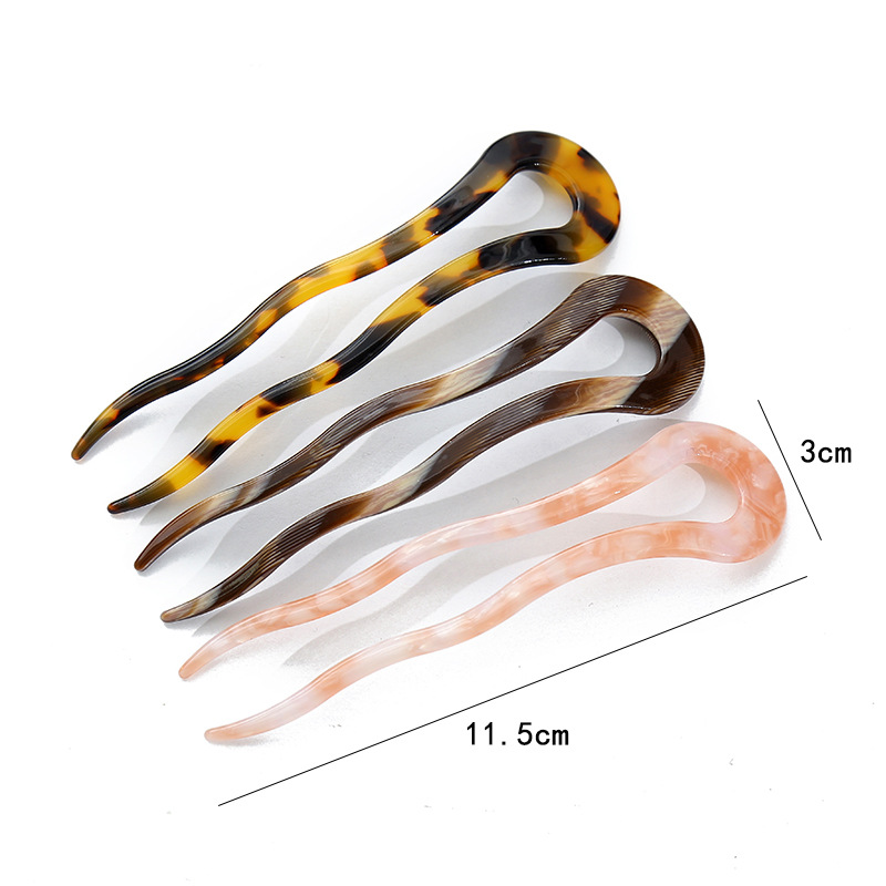 Nuevo Jianzhi acetato placa horquilla vintage kimono tocado updo accesorios para el cabello de las mujeres Carey horquilla caliente-venta tocado