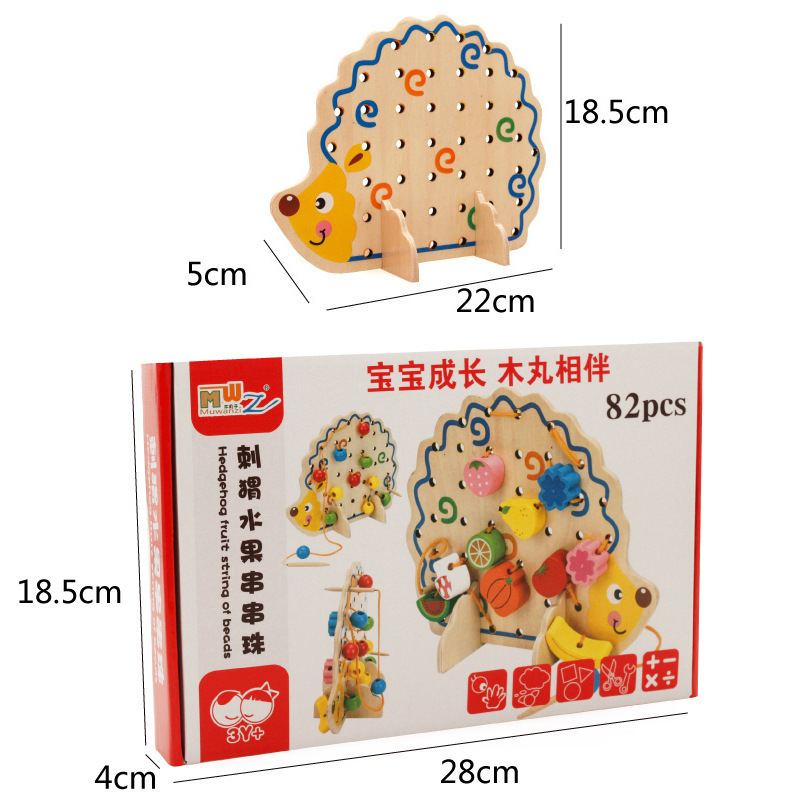 Perlas de cadena de fruta de erizo