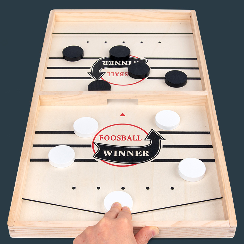 Shake the sound of wood bullet chess parent-child interactive chess bump chess bullet such as Lianzhu desktop ice hockey spot Amazon catapult