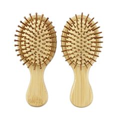 Cute female portable small bamboo airbag comb bamboo round tooth mini air cushion comb baby and child hair comb