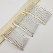 新娘发梳婚纱插梳头纱梳子金色银色黑色铁丝发箍头饰发饰皇冠