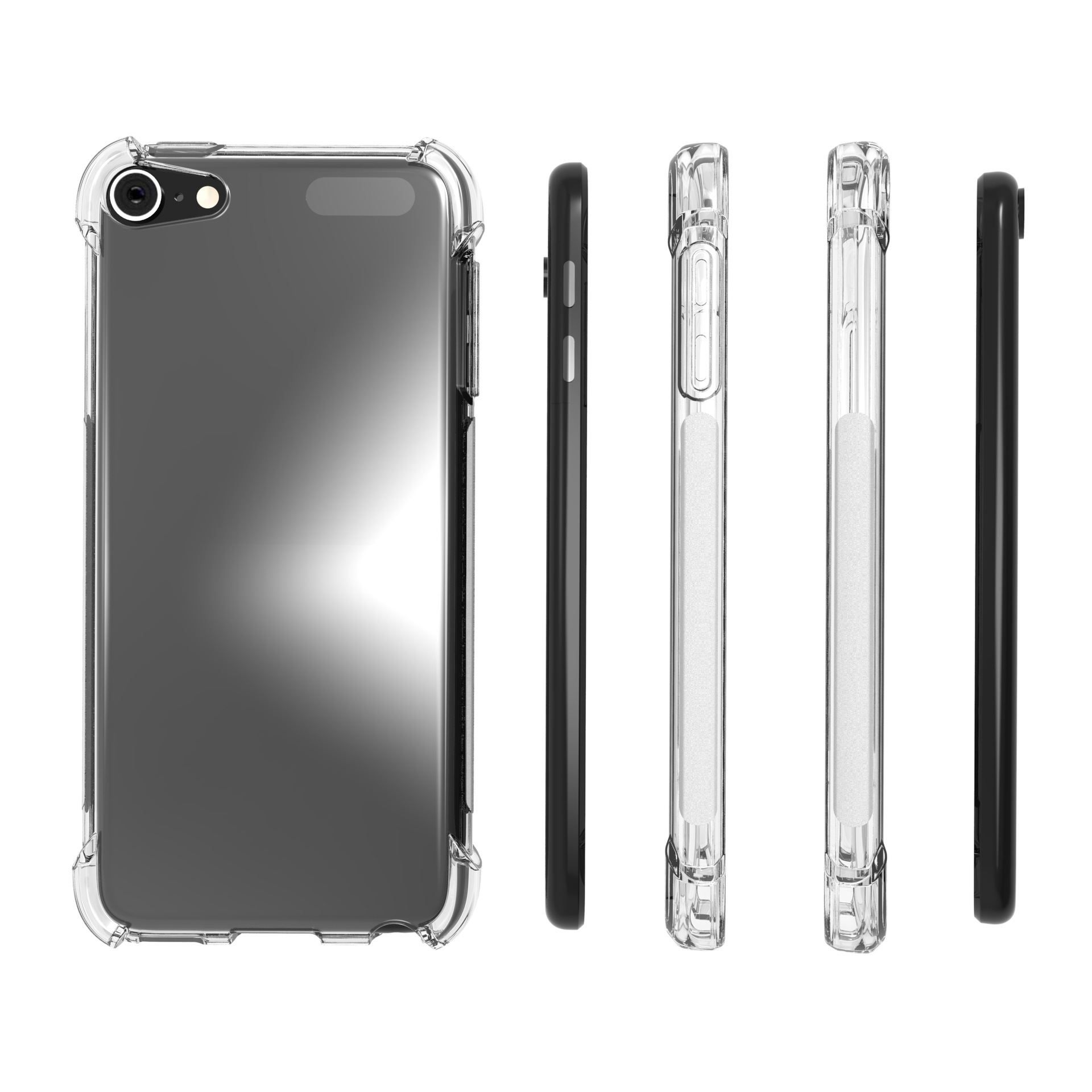 2019 Four-Corner New Design Suitable for Apple Ipod Touch7 Shell Itouch6 Protective Shell Transparent Anti-Fall