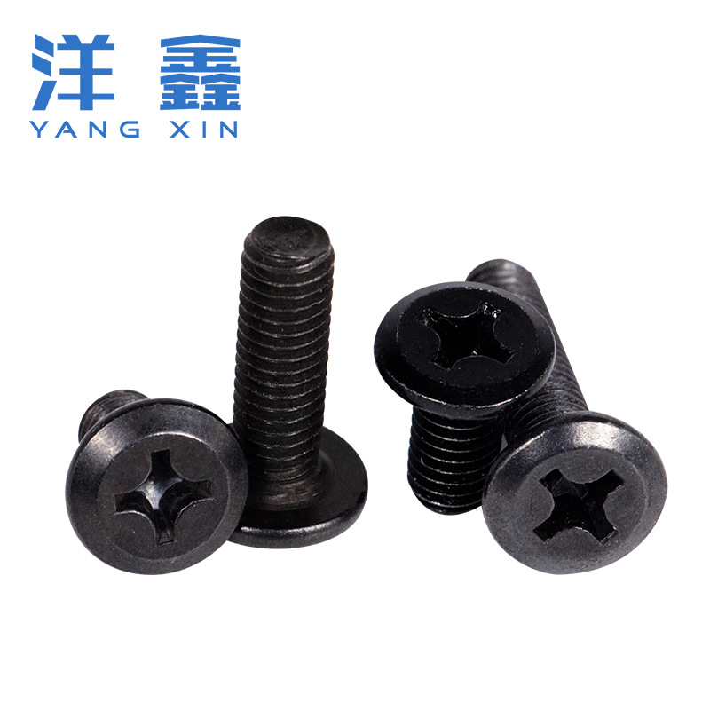 블랙 가구 플랫 헤드 반전 크로스 볼트 어린이 침대 나사 오비큐 헤드 대형 플랫 헤드 크로스 M5M6M8