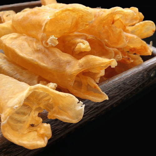 North Sea Yellow Flower Jelly Cod Fish Jelly Shark Fish Jelly Traditional Tonic Yellow Flower Jelly Cylinder Shark Fish Jelly Wholesale Non-Instant Fish Jelly
