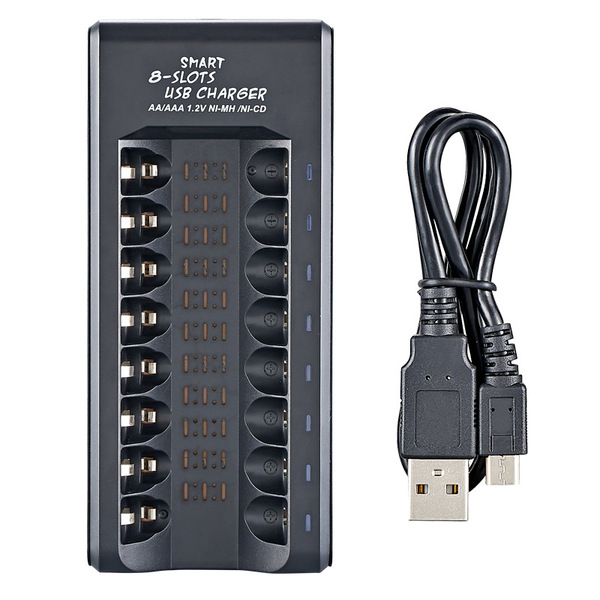 Smart 8-slot charger 1.2V Ni-MH No. 5 No. 7 AA AAA charging box fast…