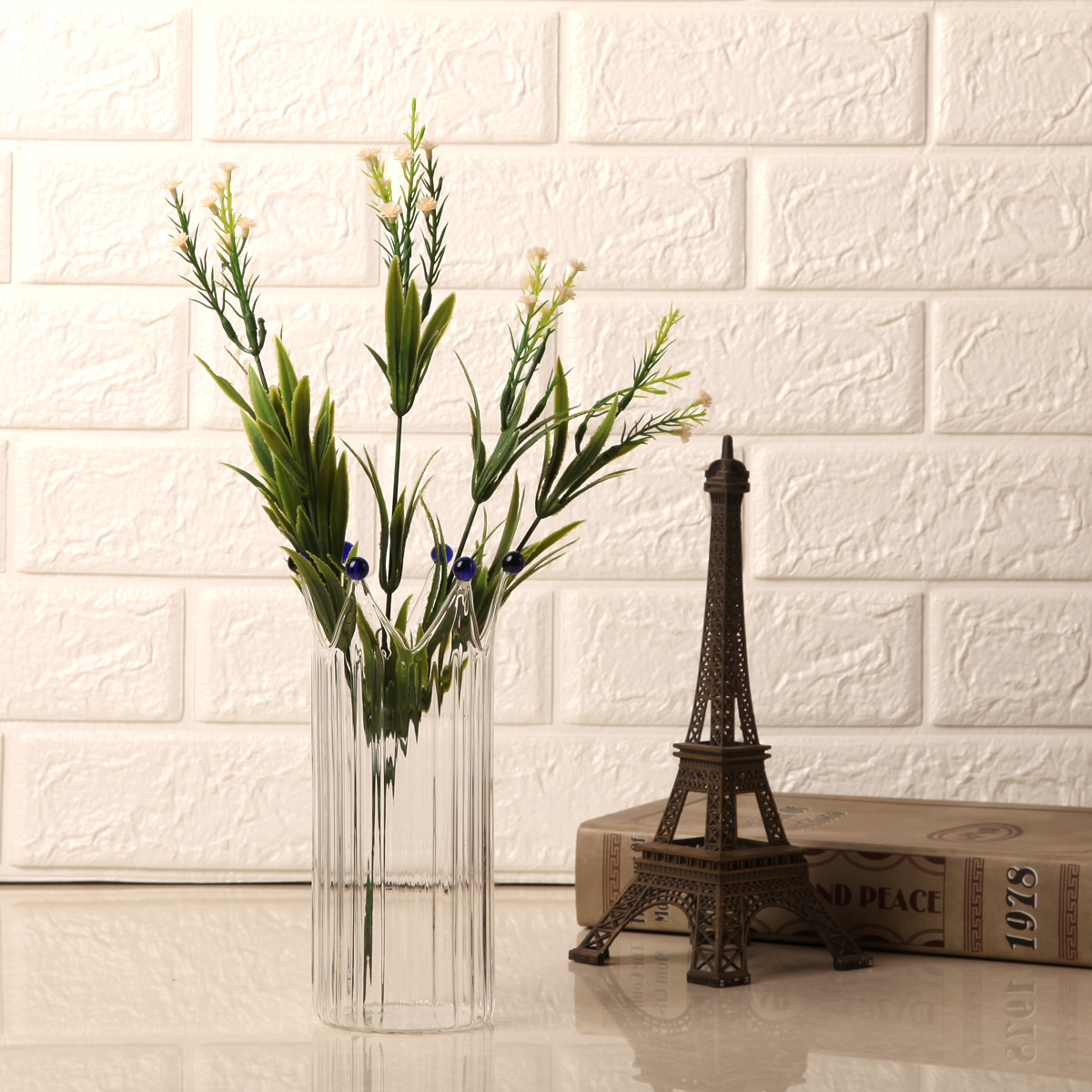 皇冠花瓶家居装饰摆件浪漫时尚玻璃花瓶|ms