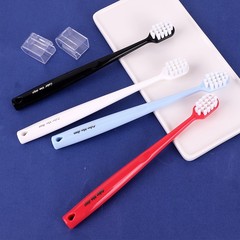 Soft-bristled toothbrush single paper card square hole adult wide head toothbrush household adult toothbrush wholesale